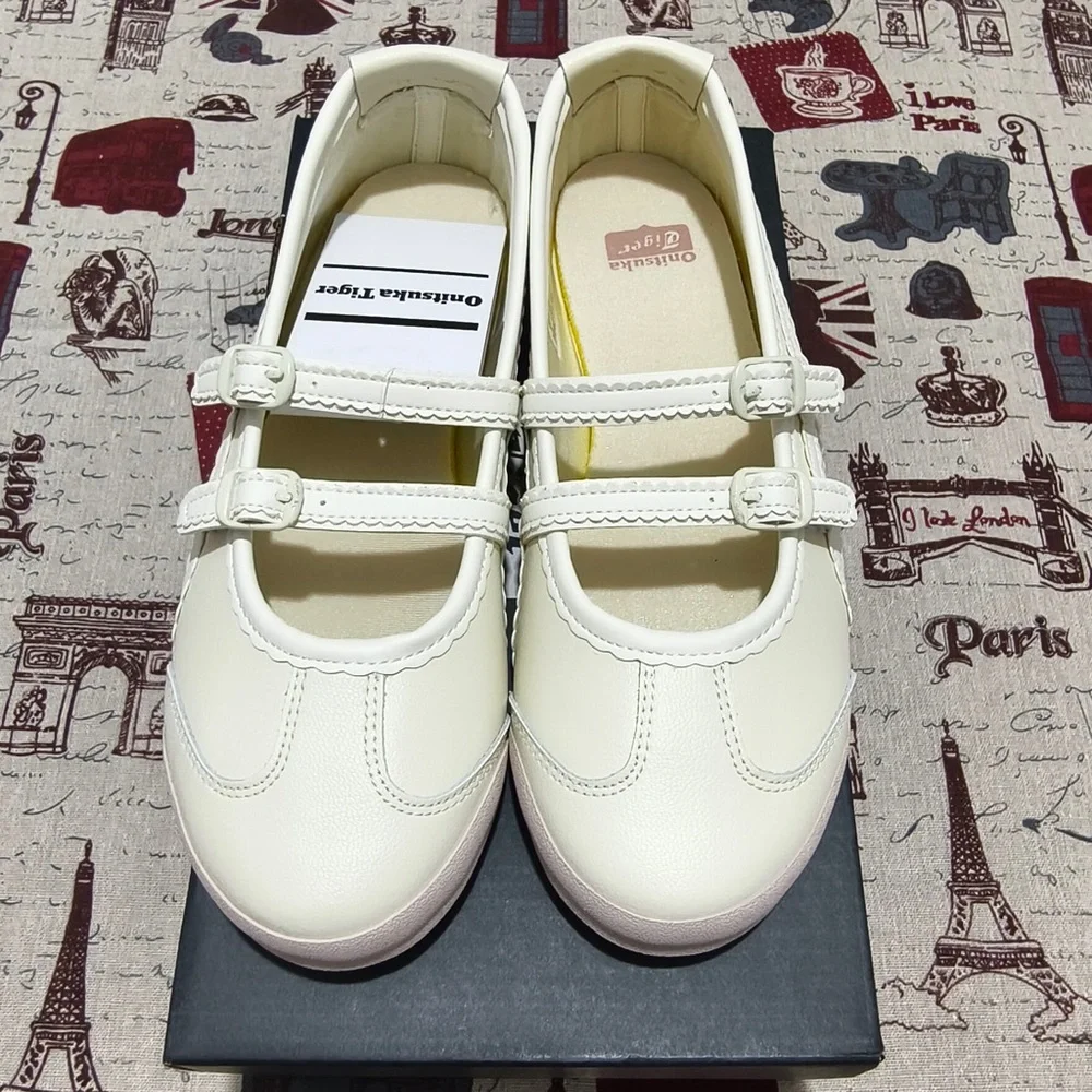 Onitsuka Tiger Women's Cream Mary Jane Sneakers
